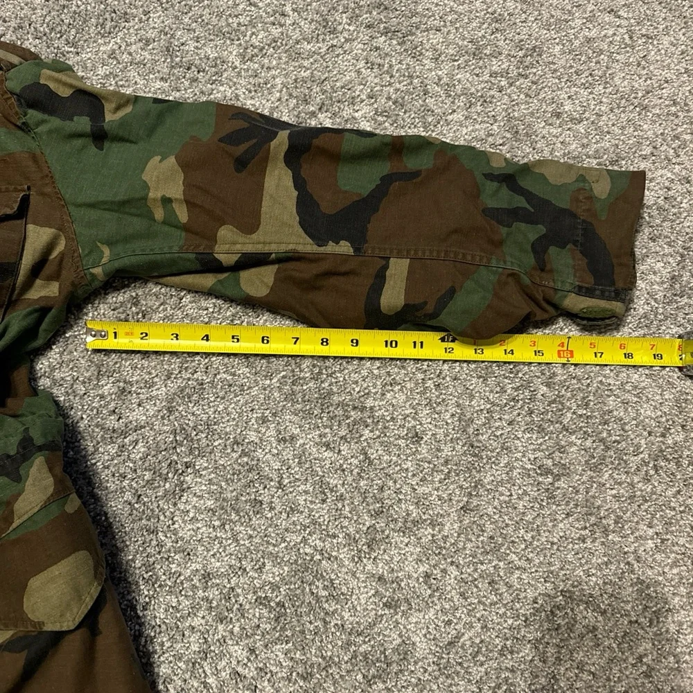 US Military M65 Field‎ Jacket Mens Small Short Woodland Camo Cold Weather Coat
